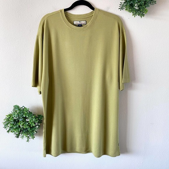Tommy Bahama Other - Tommy Bahama green silk blend shirt XL